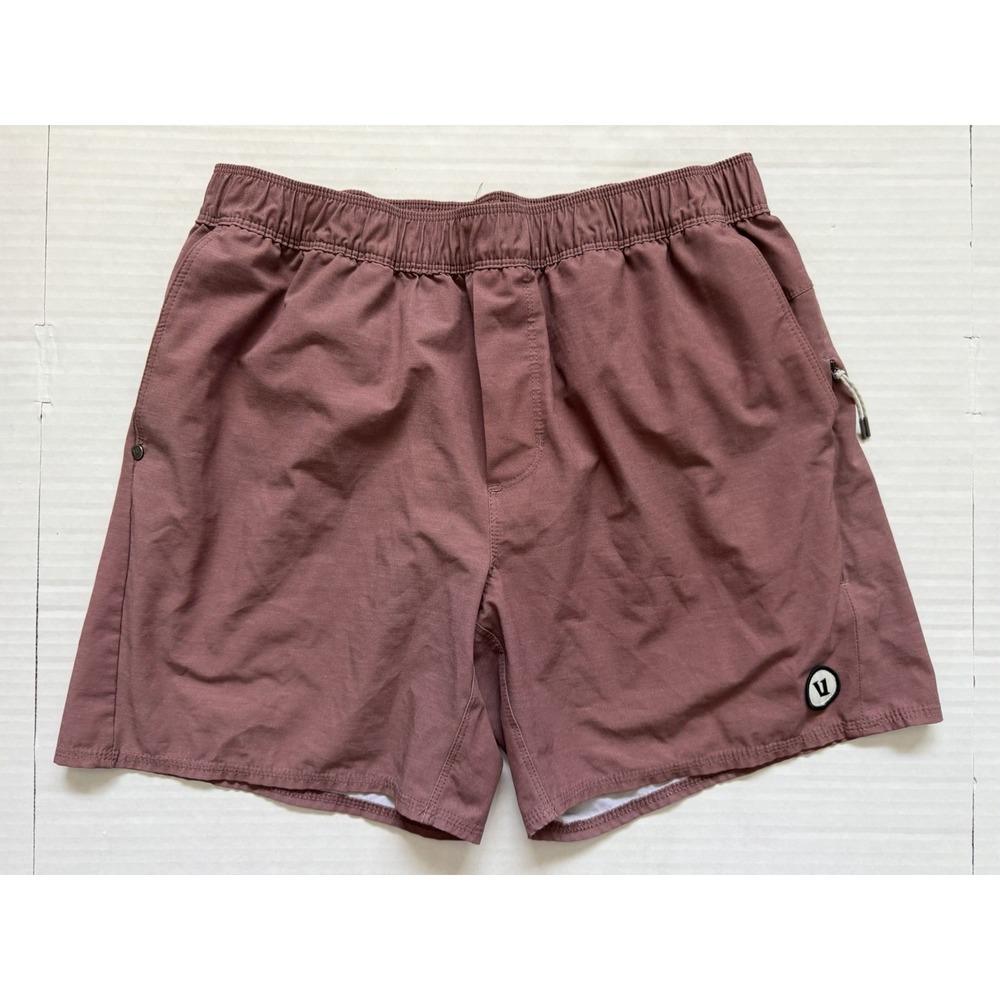Vuori Men's Cape Shorts, Unlined, Medium Maroon 6 Inches